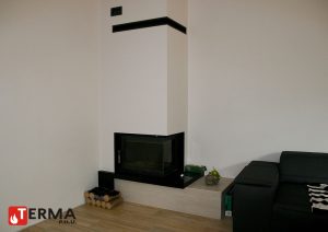 Wkład kominkowy narożny Maja 12 W prawy BS