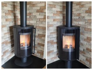 Piecyk na drewno Kratki Erik na podstawie stalowej